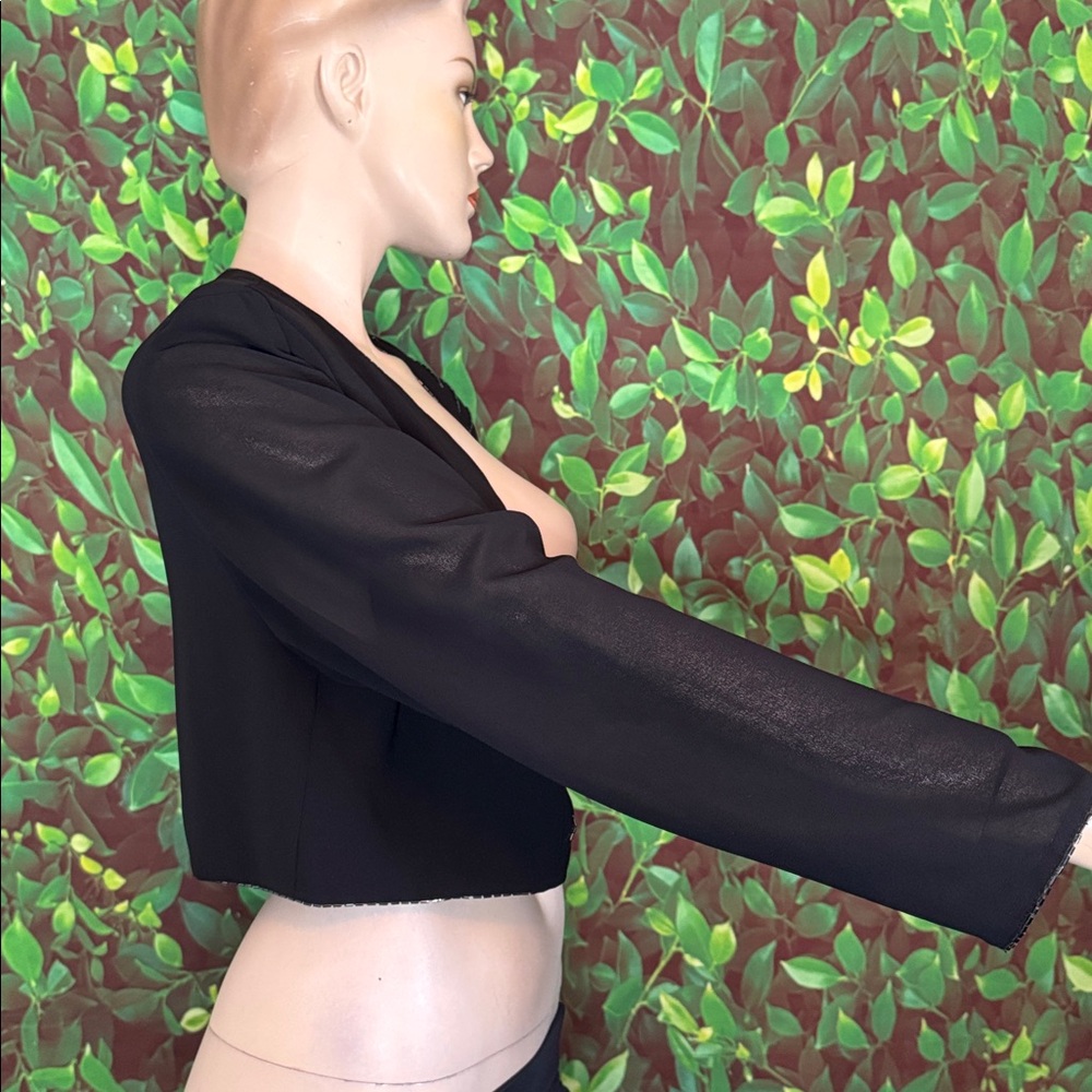 Vintage Beaded Black Cropped Jacket - Picture 4 of 16